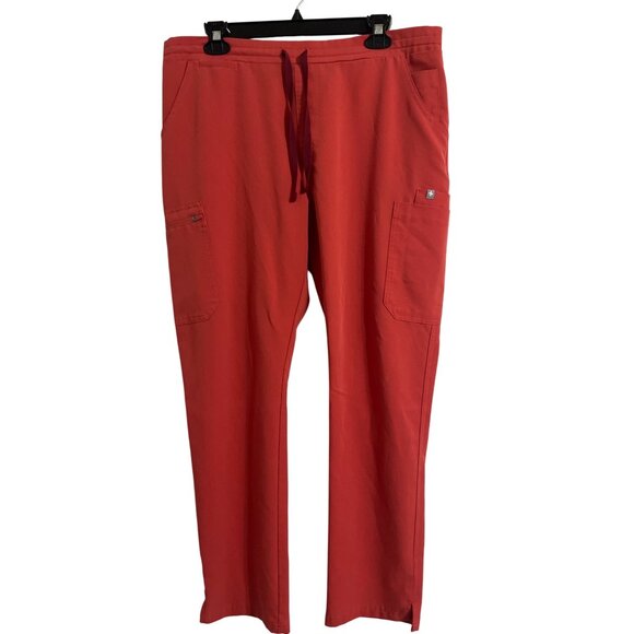FIGS Women Yola Scrub Pants in Clay size Large - Picture 2 of 13